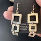 Native American Old Pawn Dangle Earrings | Sterling Silver | 1.5" | 12984