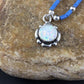 Navajo Opal Pendant with Lapis Beads | Sterling Silver Necklace | 17" | Authentic Native American Handmade | 10122