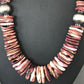 Navajo Purple Spiny Oyster Necklace | Sterling Silver | Authentic Native American | Graduated | 20" | 8485