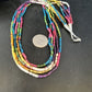 Multi-Color Shell Heishi Necklace | Sterling Silver | 22" | Authentic Native American Handmade | 14816