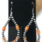 Native American Spiny Oyster Bead Earrings | Navajo Sterling Silver | 2" | 4341