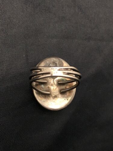 Native American Men's Blue Turquoise Ring | Navajo Sterling Silver | Sz 6.5 | 4056