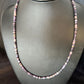 Navajo Sugilite Tube Heishi Necklace | Sterling Silver | 20" | Authentic Native American Handmade | 14517