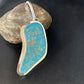 Blue Kingman Turquoise Necklace | Sterling Silver | 4.5" Pendant | Authentic Native American Handmade | 13985