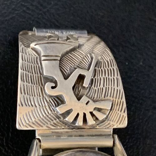 Navajo Kokopelli Sterling Silver Wrist-Watch Tips | Authentic Native American Jewelry | 14104