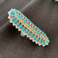 Navajo Blue Turquoise Cluster Ring | Authentic Native American Sterling Silver | Multi-Stone | Sz 7 | 506