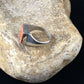 Navajo Men's Red Opal Inlay Ring | Sterling Silver | Sz 9.5 | Authentic Native American Handmade | 10104