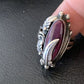 Navajo Purple Spiny Oyster Ring | Sterling Silver | Sz 6 | Authentic Native American Handmade | 3476