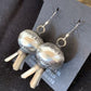 Native American Navajo Pearls Naja Earrings | Sterling Silver | 1" | 1043
