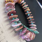 Navajo Purple Spiny Turquoise Necklace | Sterling Silver | Authentic Native American | 24" | 11306