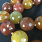 24mm Bold Faceted Carnelian Gold Filled Beads Necklace | 17" | Navajo Style |  3693