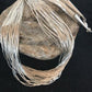 Sterling Silver Liquid Heishi Necklace | 30 Strands | Navajo Style | 17" | S431