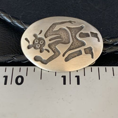 Native American Men's Bolo Tie | Hopi Kokopelli | Sterling Silver | 13760