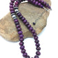 Navajo Purple Sugilite Bead Necklace | Sterling Silver | 23" | Authentic Native American Handmade | 4178