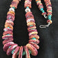 Authentic Native American Navajo Necklace | Purple Spiny Oyster & Turquoise | Sterling Silver | 24" Graduated