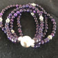 Navajo Purple Sugilite 4 Strand Bead Bracelet | Sterling Silver | Authentic Native American Handmade | 13584