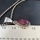 Navajo Purple Spiny Oyster Pendant | Sterling Silver | 2.75" | Authentic Native American Handmade | 14508