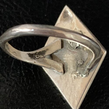 Navajo Blue Kingman Turquoise Ring | Sterling Silver | Sz 6 | Authentic Native American Handmade | 13574