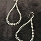 Navajo Pearls Sterling Silver Earrings | Handmade Native American Jewelry | Southwestern | 10200