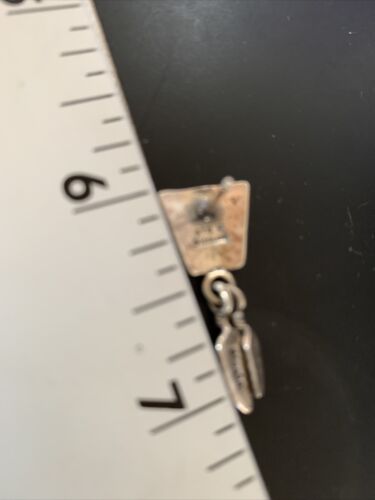 Old Pawn Women's Southwestern Stud Earrings | Sterling Silver Rug Design | 1" | 13041