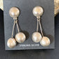 Native American Old Pawn Dangle Earrings | Sterling Silver | 1.5" | 12983