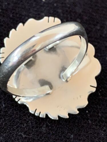 Native American Men's Navajo Black Onyx Ring | Sterling Silver | Sz 8 | 1081