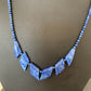 Navajo Blue Lapis Lazuli Minimalist Necklace | Sterling Silver | 18" | Authentic Native American Handmade | 01372