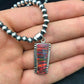 Navajo Red Opal Pendant Necklace & Earrings Set | Sterling Silver | Native American Handmade | 4402