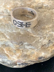 Native American Navajo Stamped Sterling Silver Pueblo Ring | Sz 7 | 11979