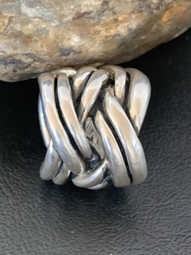 Navajo Men's Band Ring | Sterling Silver | Sz 7 | Authentic Native American Handmade | 14040