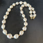 Native American White Freshwater Pearl Necklace | Gold Filled Beads | 20" | 14322