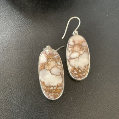 Southwestern Women's Navajo Wild Horse Earrings | Sterling Silver | Authentic Native American Handmade | 12031