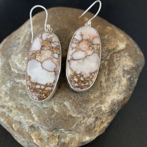 Southwestern Women's Navajo Wild Horse Earrings | Sterling Silver | Authentic Native American Handmade | 12031