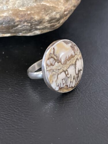 Navajo Wild Horse Turquoise Ring | Sterling Silver | Sz 9.5 | Authentic Native American Handmade | 10504