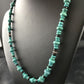 Navajo Blue Turquoise Spiny Oyster Necklace | Sterling Silver | 19" | Authentic Native American Handmade | 10129