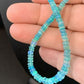 Native American Women's Blue Opal Bead Necklace | Sterling Silver | Authentic Handmade | 20" | 187