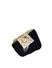 Navajo Multi-Color Lapis & Spiny Oyster Inlay Ring | Sterling Silver | Sz 5.5 | 1784