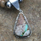 Navajo Green Turquoise & Picture Jasper Necklace | Sterling Silver | Authentic Native American Handmade | 2611