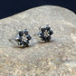Native American Black Onyx Navajo Earrings | Sterling Silver | Authentic Handmade | 8981