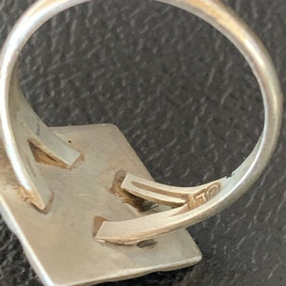 Native American Women's Navajo Sugilite Spiny Oyster Inlay Ring | Sz 6.5 | 13128