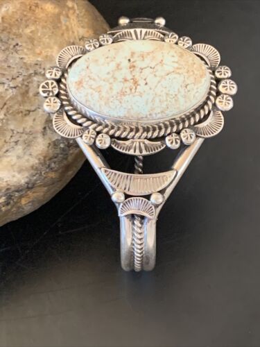 High-Grade Dry Creek Turquoise Cuff Bracelet | Navajo Sterling Silver | Authentic Native American Jewelry | 2083