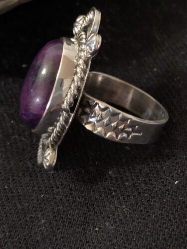 Native American Women's Purple Sugilite Ring | Sterling Silver | Sz 10 | 418 - Masha USA