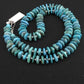 Navajo Sterling Silver Blue Graduated Turquoise Necklace | Authentic Native American | 23" | 1348