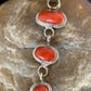 Navajo Red Coral Multi-Stone Necklace Pendant | Authentic Native American Sterling Silver | Multi-Stone | 13244