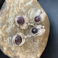 Navajo Purple Sugilite Post Dangle Earrings | Sterling Silver | Authentic Native American Handmade | 1594