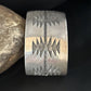 Native American Sterling Silver Navajo Stamped Cuff Bracelet | Handmade | 14589