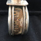 Navajo Turquoise 12K Gold Filled Bracelet | Sterling Silver | Authentic Native American Handmade | 8290