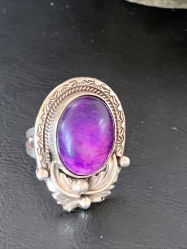 Native American Navajo Purple Sugilite Ring | Sterling Silver | Sz 10 | 10445 - Masha USA