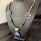 Navajo Pearl Sterling Silver Blue Lapis Necklace with 5 Pendants | Authentic Native American Handmade | 10864