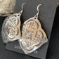 Navajo Stamped Sterling Silver Earrings Set | Authentic Native American Handmade | 1195